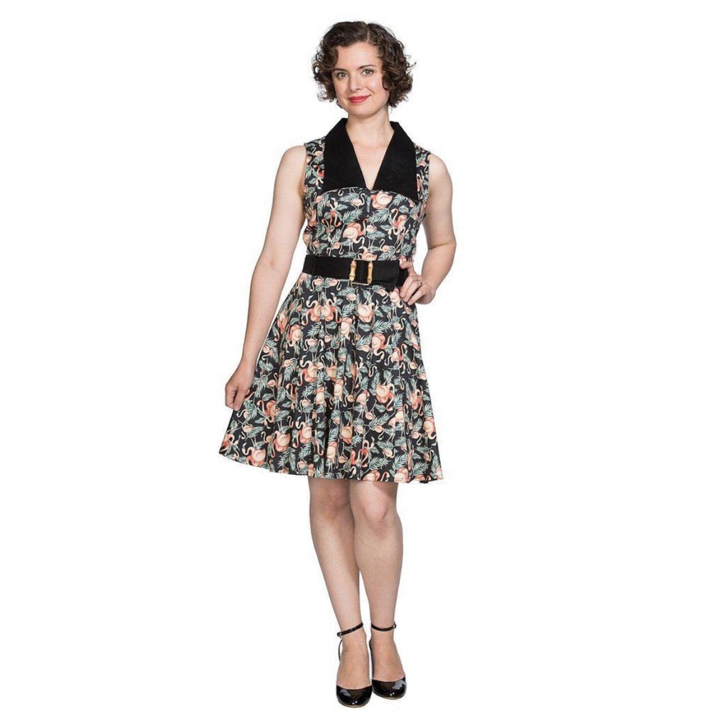 Flamingo Tropical Dress by Banned Retro - Picture 4 of 8